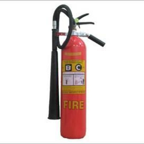 Squeeze grip co2 type fire instrument